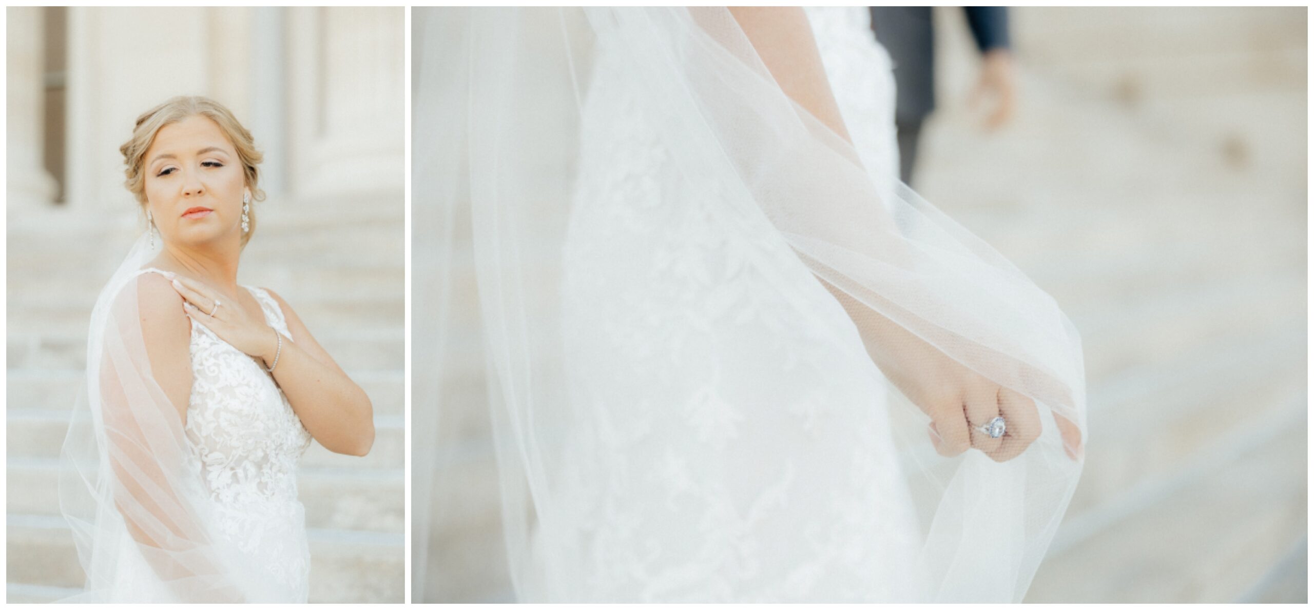 Bridal details on Capital stairs.