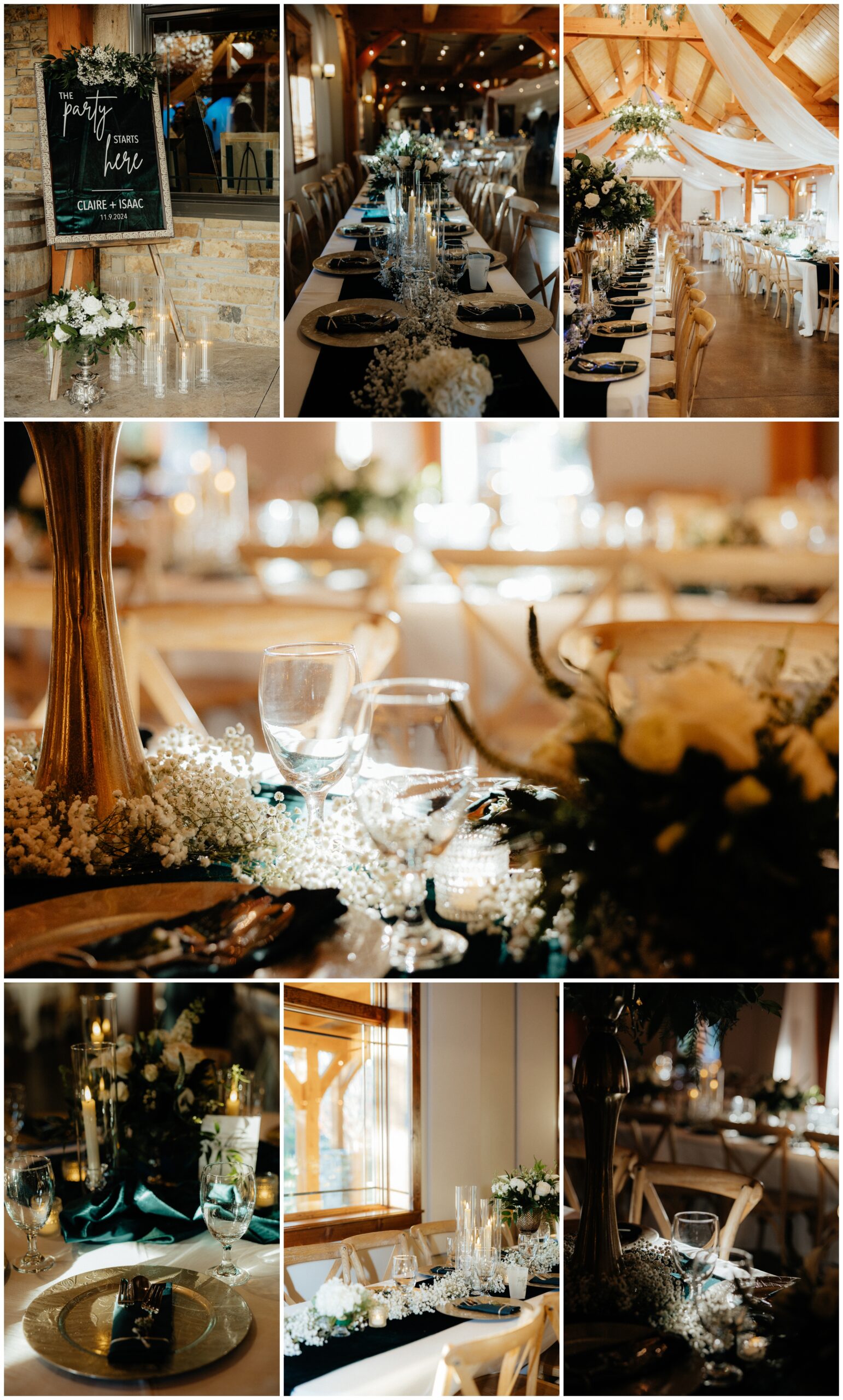 Reception details inspired by the twilight movies. And let me just say, they nailed it!