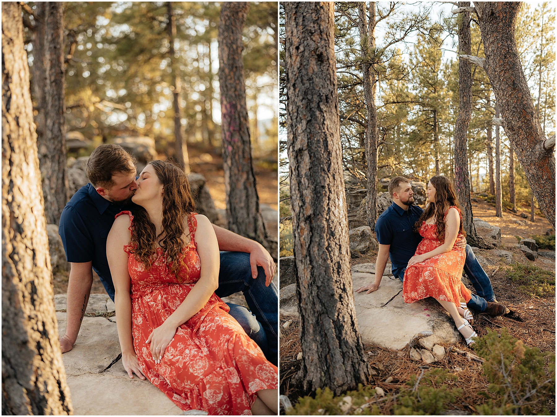 A man and woman kissing