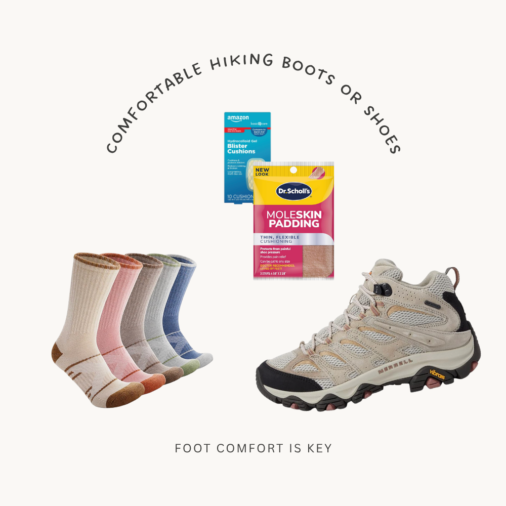 Foot comfort is essential when hiking.