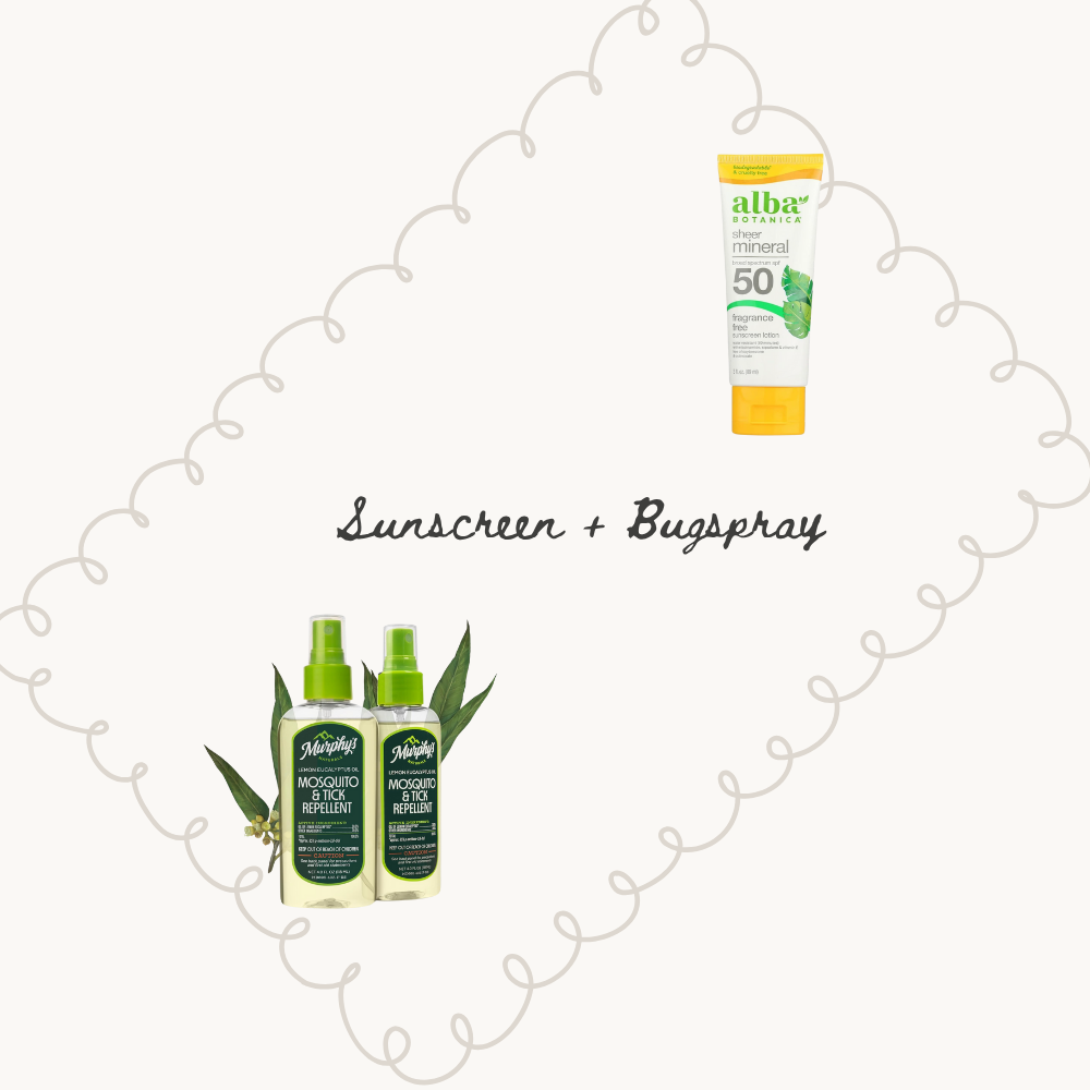 Sunscreen and bugspray can make all the difference on a hike.