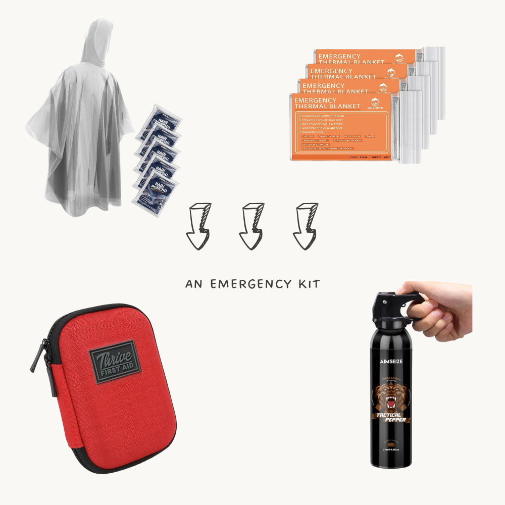 Adventure portrait session emergency kit.