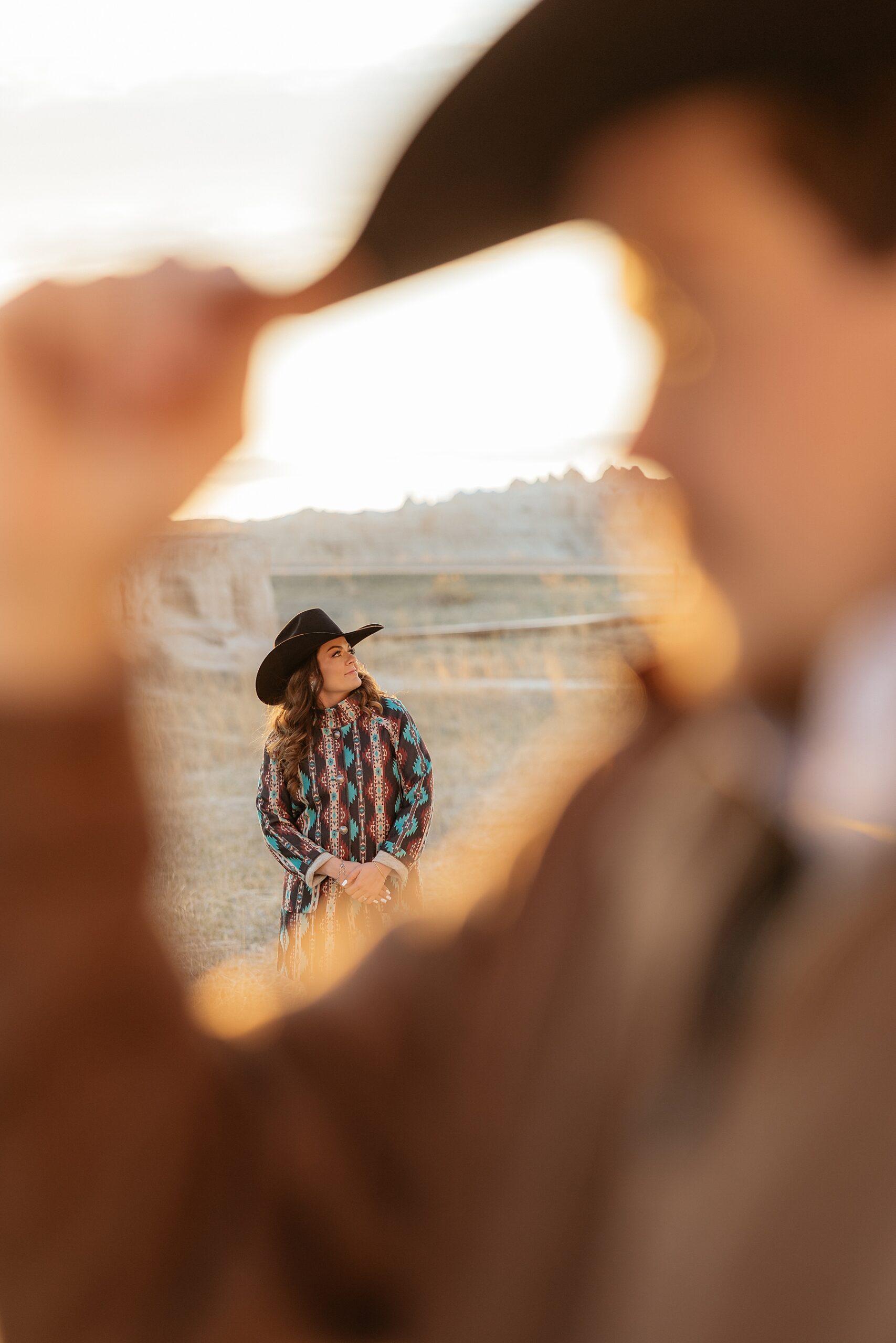 Couples portraits in Badlands National Park.