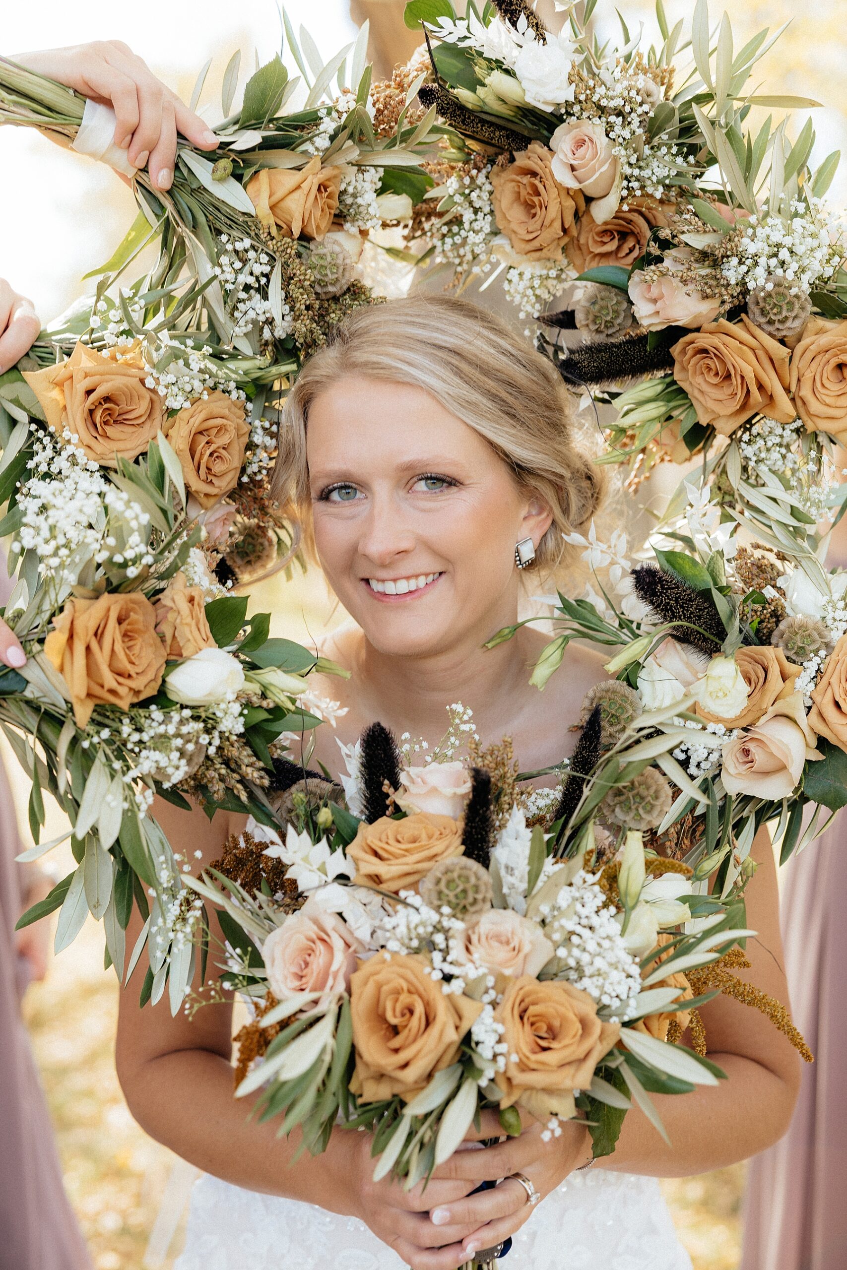Bridal details photographed before the ceremony