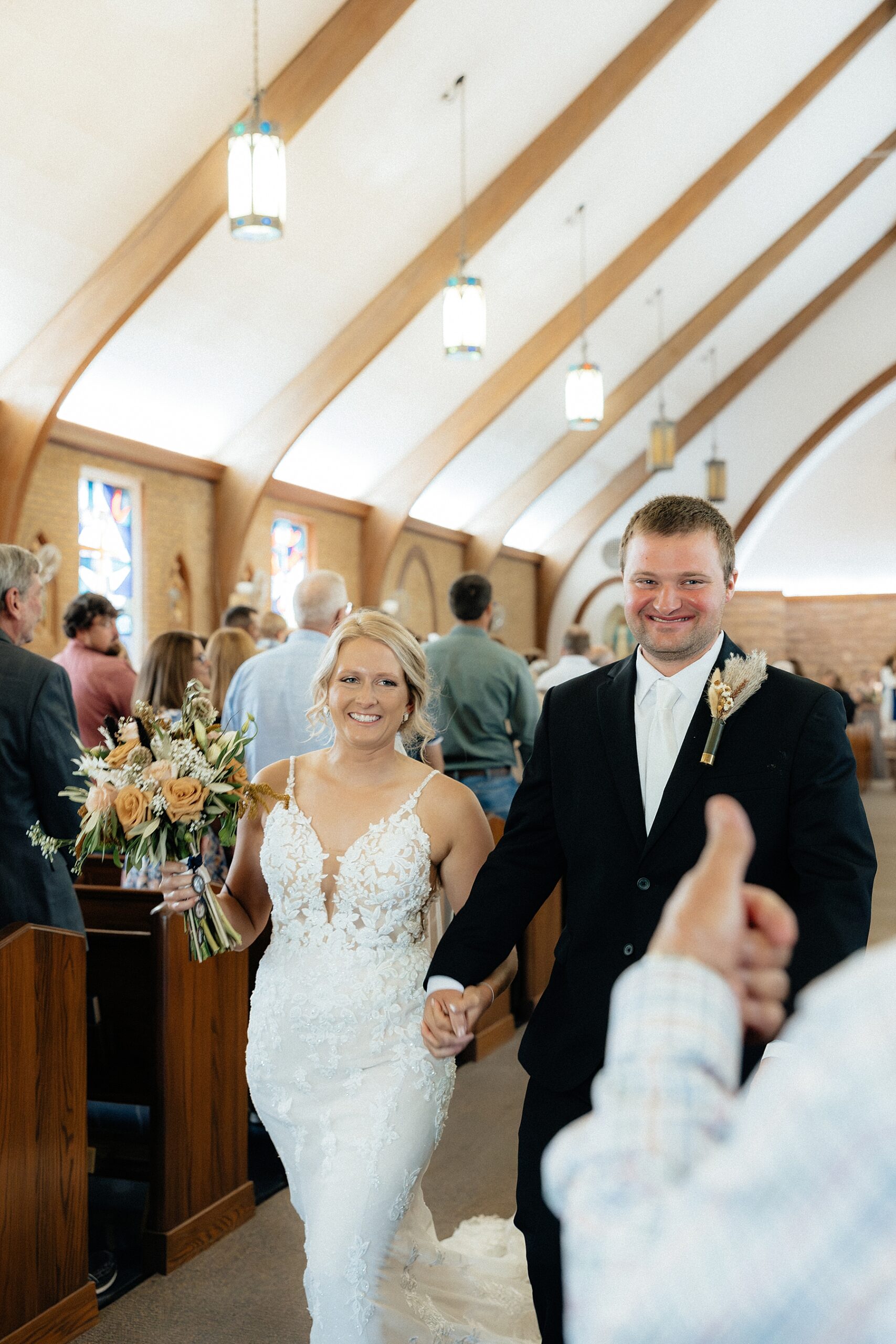 Recessional as the couple walks back up the aisle