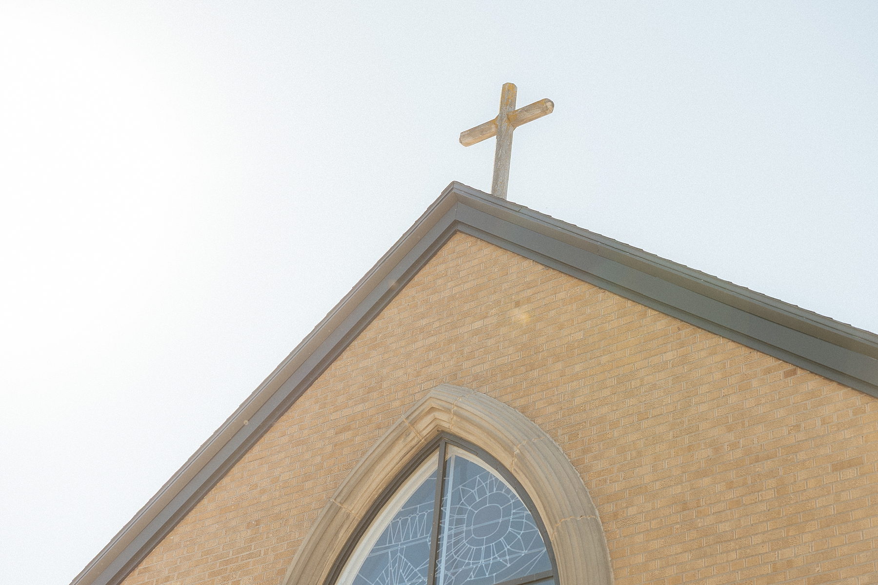 St. Mary's Catholic church exterior in Dell Rapids, South Dakota.