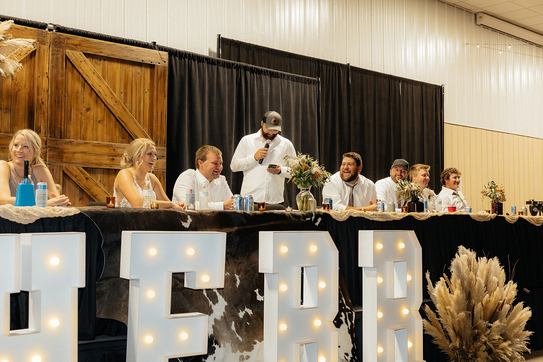 Best man giving a funny speech