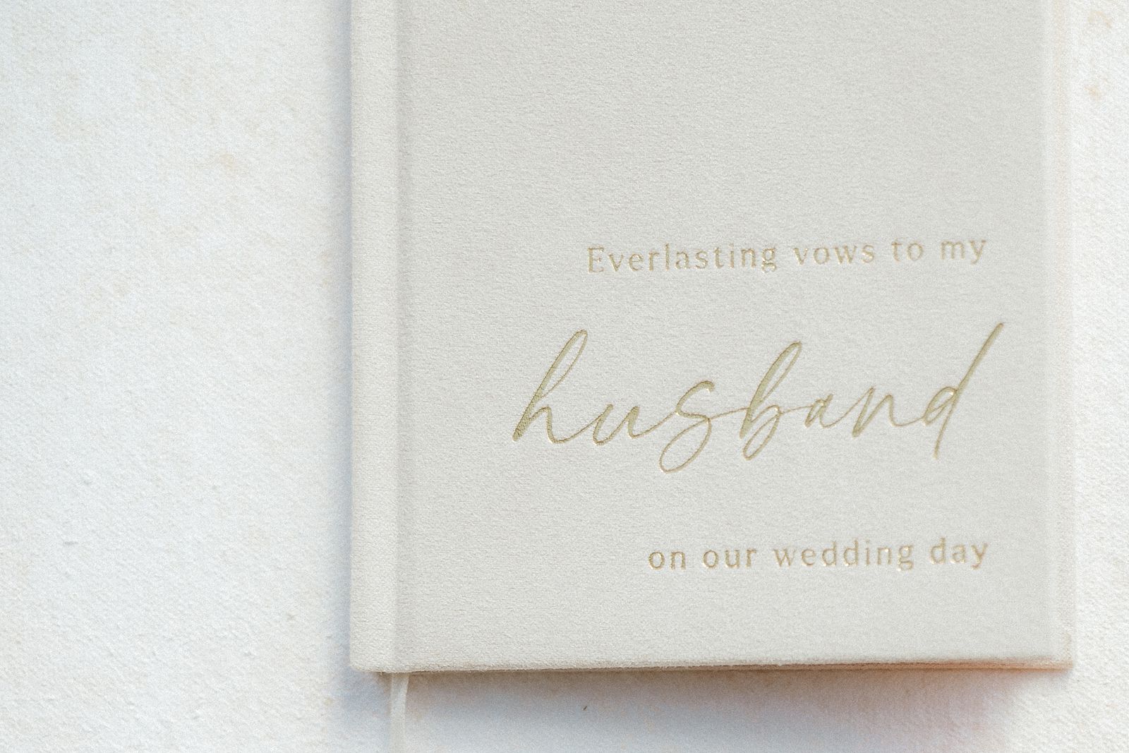 Vows from the bride to the groom.