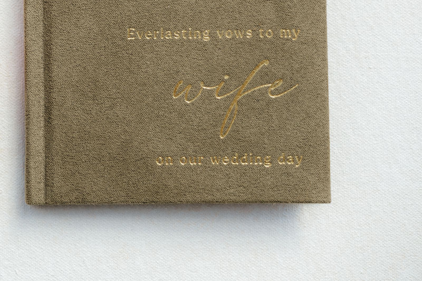 Vows from the groom to the bride.