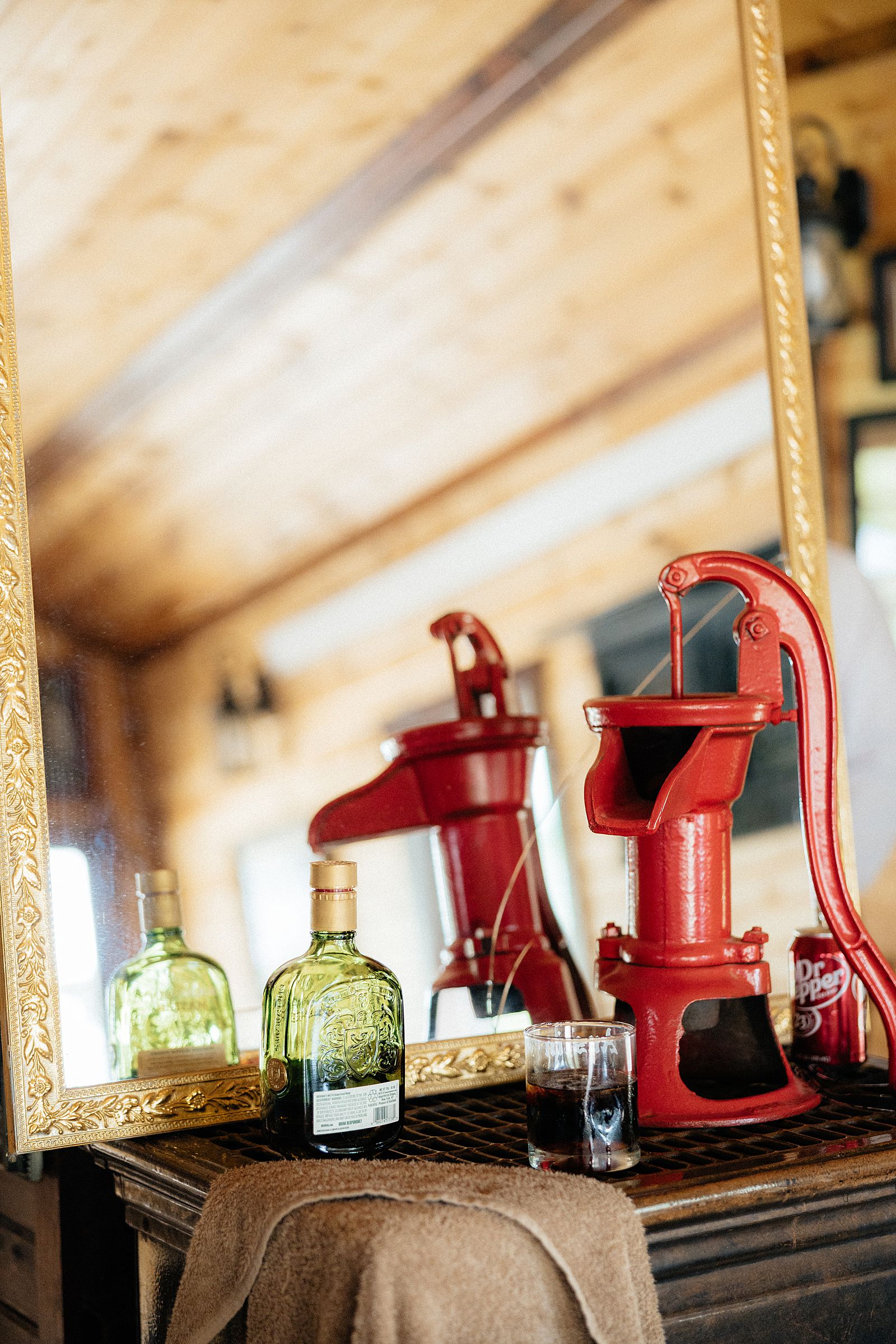 A vintage water pump.