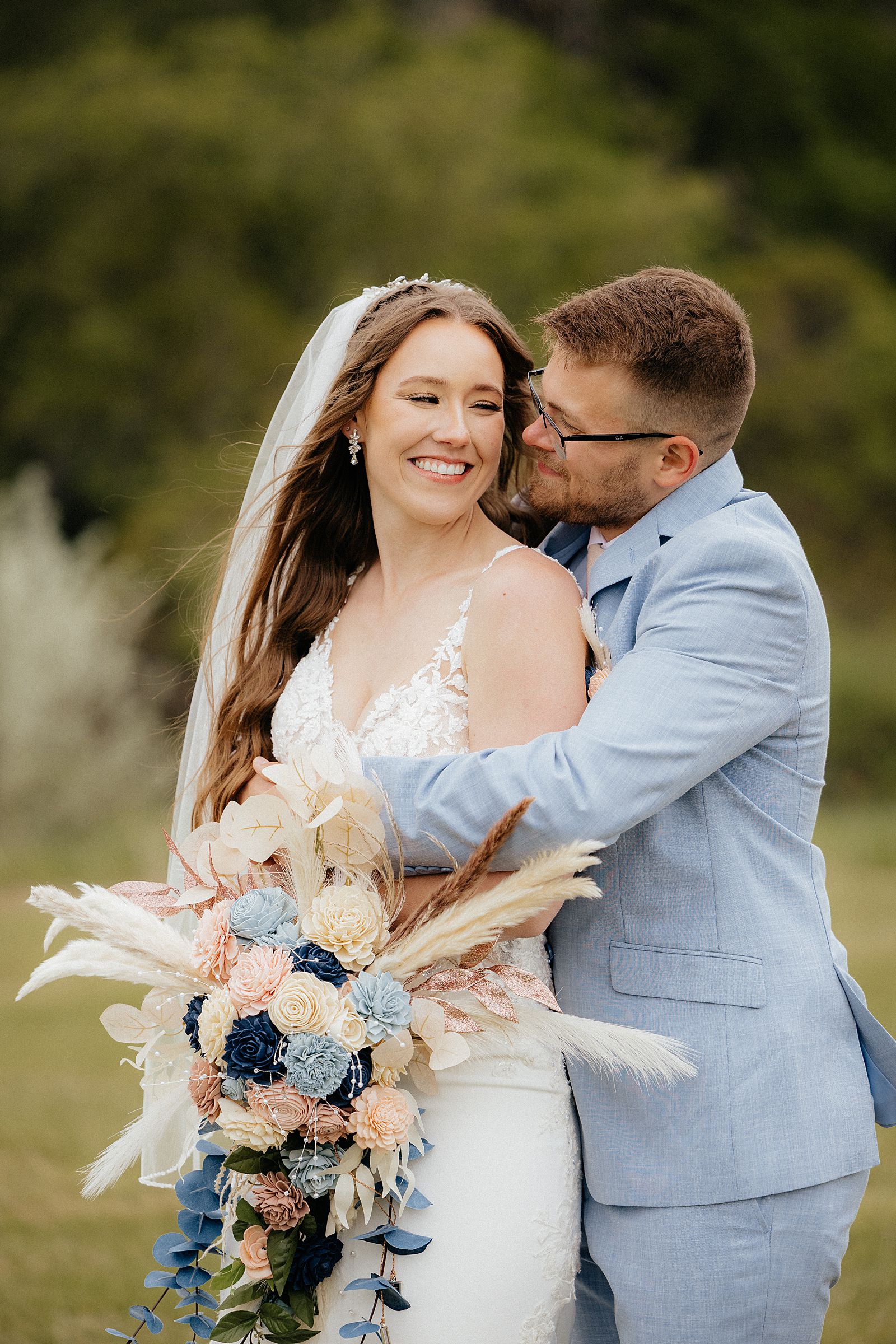 Grace and Aryah smiling at each other.