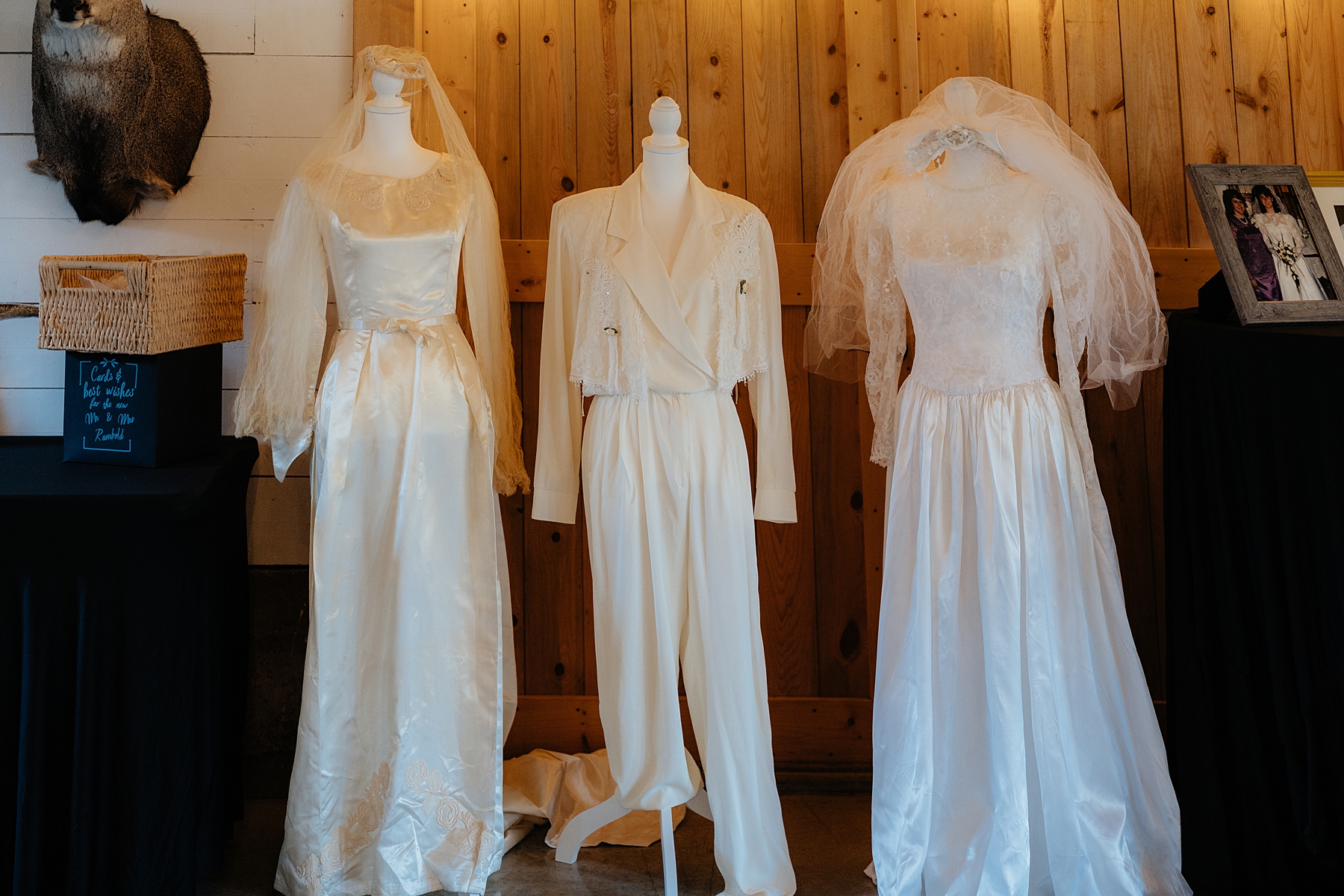 Wedding dresses from past generations.