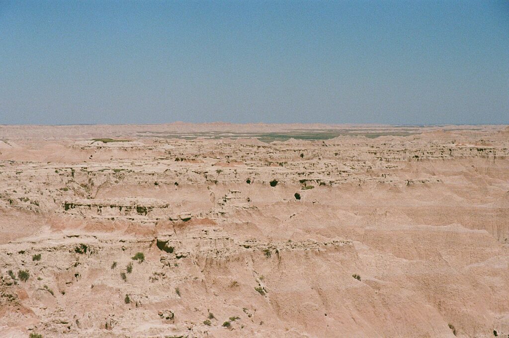 Badlands National Park captured on Fujifilm 400.