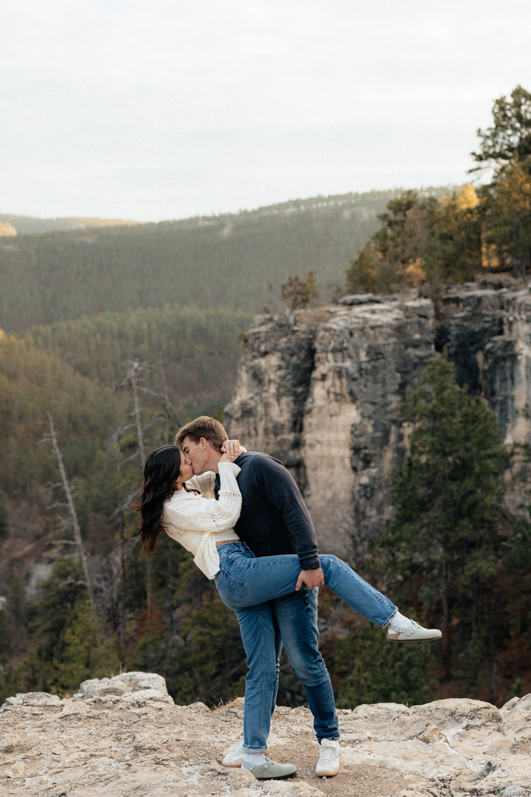 a couple dipping at Falling Rock in Rapid City.